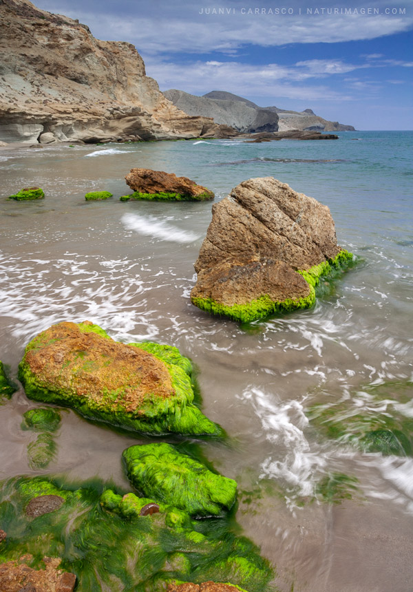 Chicré beach, Cabo de Gata natural park, Almeria, Andalusia, Spain