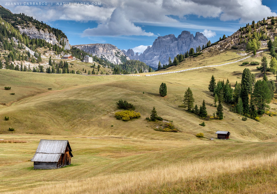 Prato Piazza and Monte Cristallo, Dolomites, italian alps