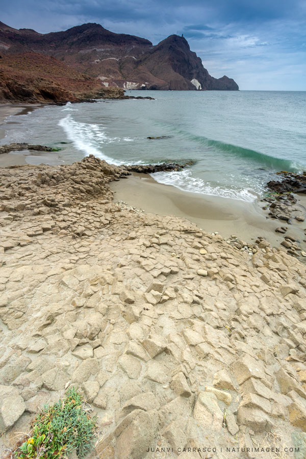 Arena beach, Cabo de Gata natural park, Almeria, Andalucia, Spain